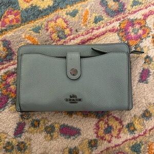 Blue Gray Coach Purse
